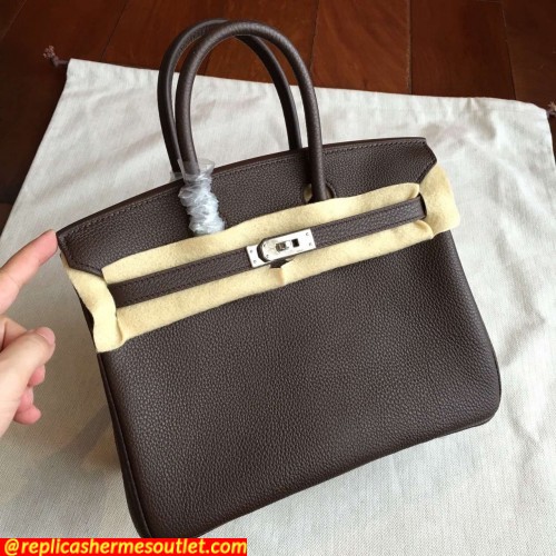 Replica Hermes Cafe Clemence Birkin 25cm Handmade Bags