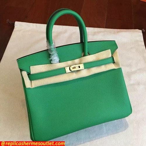 Replica Hermes Bamboo Epsom Birkin 25cm Handmade Bags